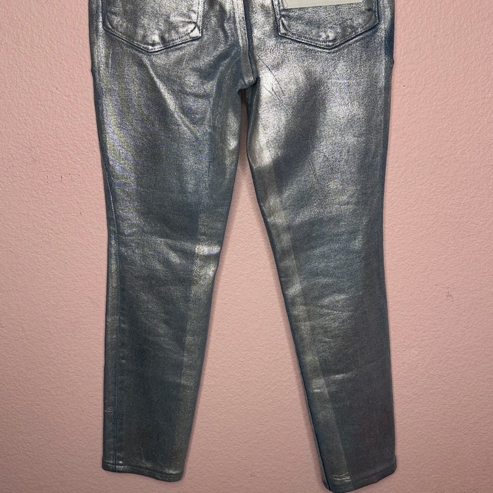 Good American Good Legs Coated Skinny Jean Indigo Silver03. Size 2/26 - Picture 8 of 10